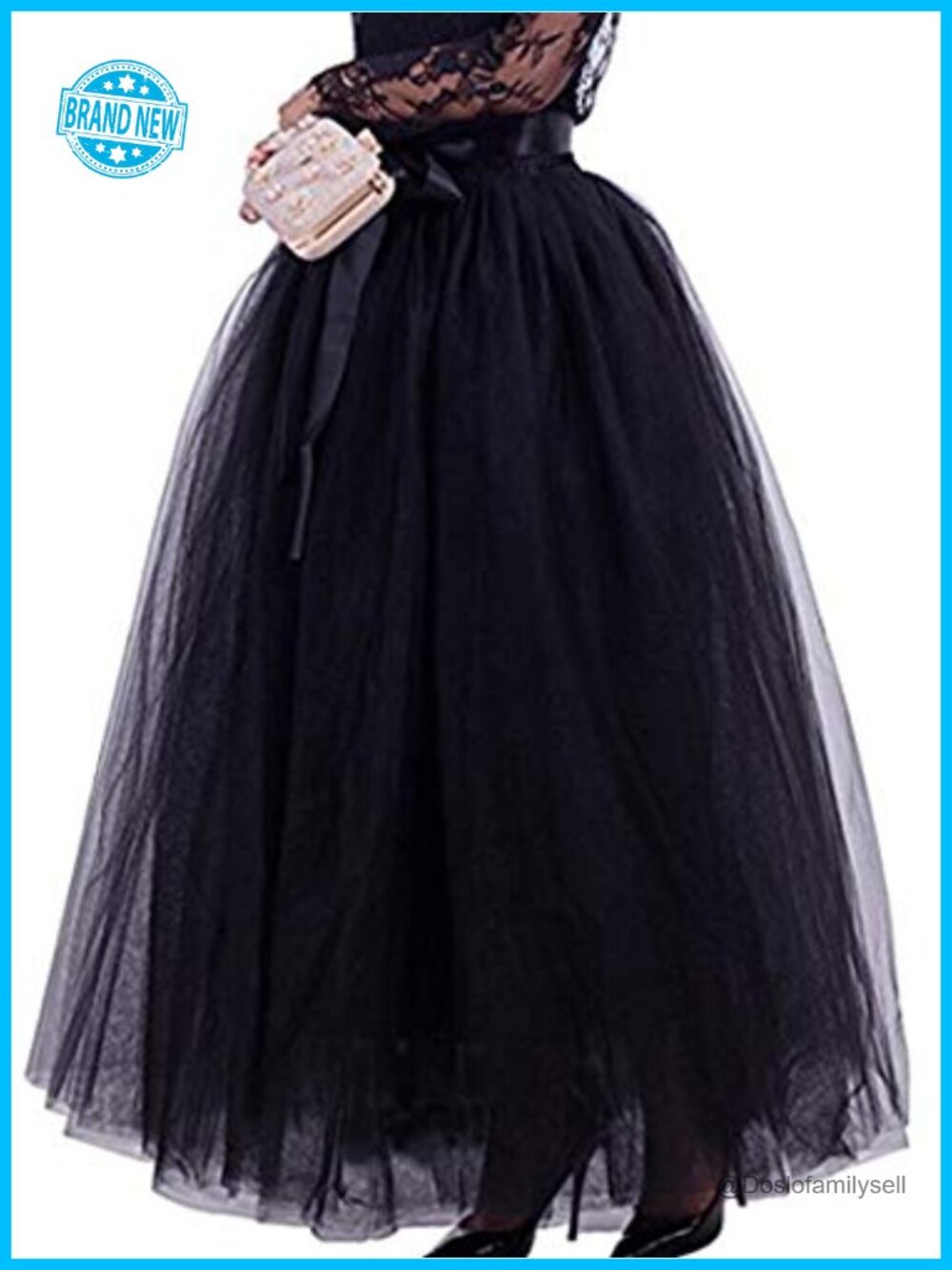 Plus Size Tulle Maxi A-Line Tutu Skirt Wedding Party Formal